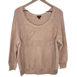 Torrid Women’s "LOVE" Scoop Neck Long Sleeve Sweater Size 3X